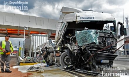 Le camion de l’EST fonce dans le péage de Saint-Avold : le chauffeur était ivre mort