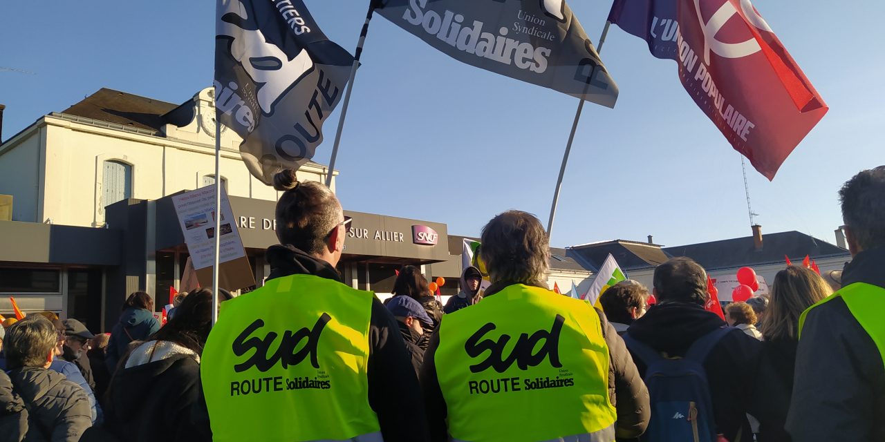 « SUD- Solidaires route » le 11 février 2023  à MOULIN dans l’Allier…………